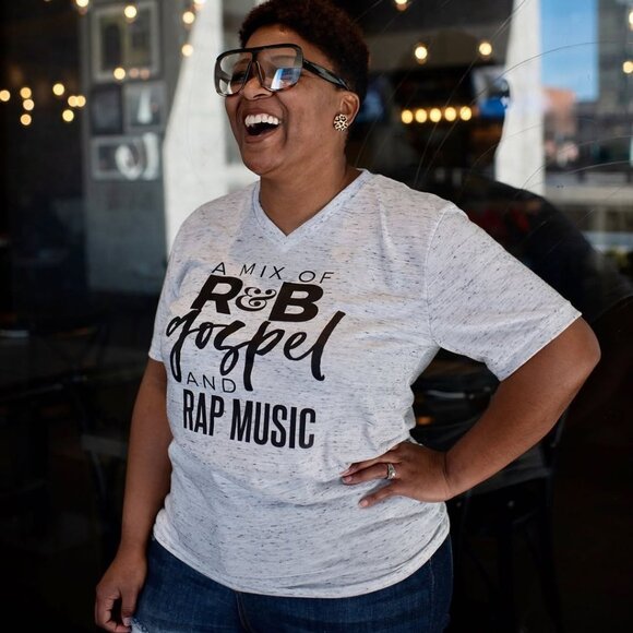 NEW! R&B, Gospel, & Trap/Rap Music CUSTOM Tee T-Shirt Top | SIZE XS - Picture 8 of 8